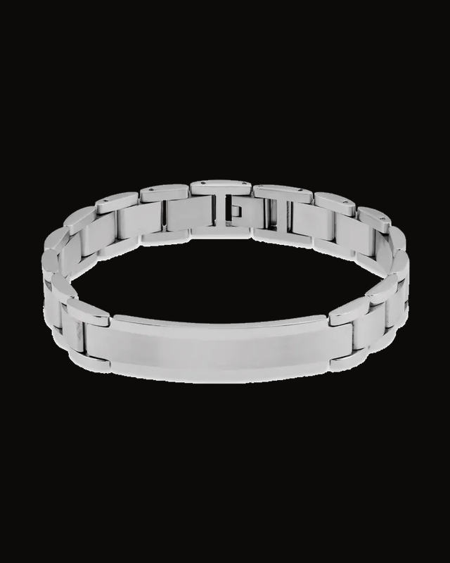 Engravable Identification Bracelet — Stainless Steel