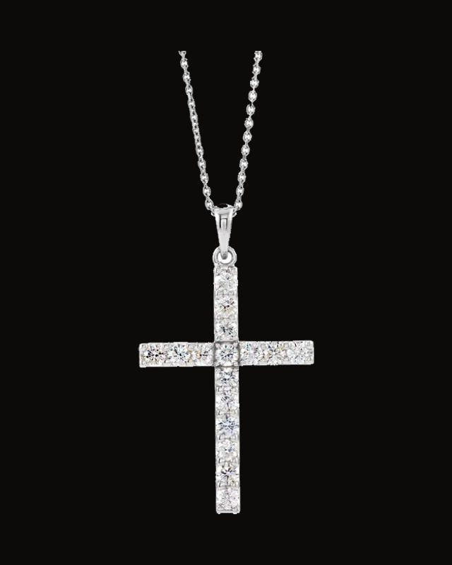 Accented Cross Necklace or Pendant