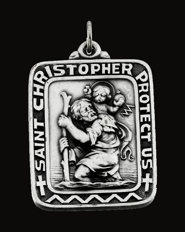St. Christopher Necklace or Pendant — Sterling Silver