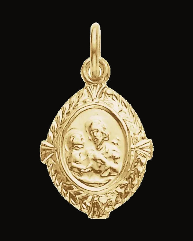 St. Joseph Medal Pendant — 14K Yellow Gold