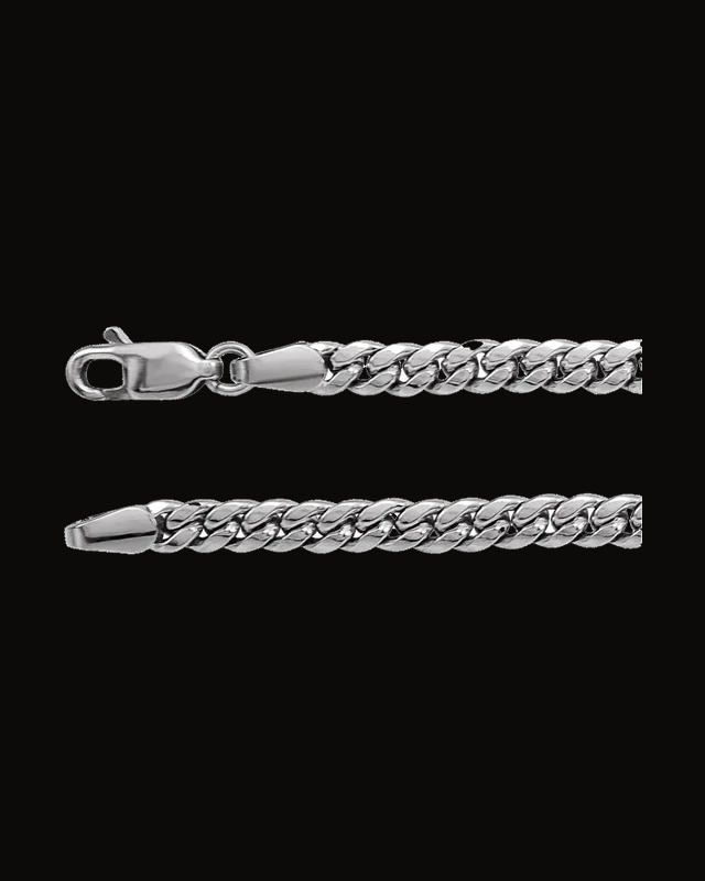 3.5 mm Cuban Link Curb Chain — Sterling Silver