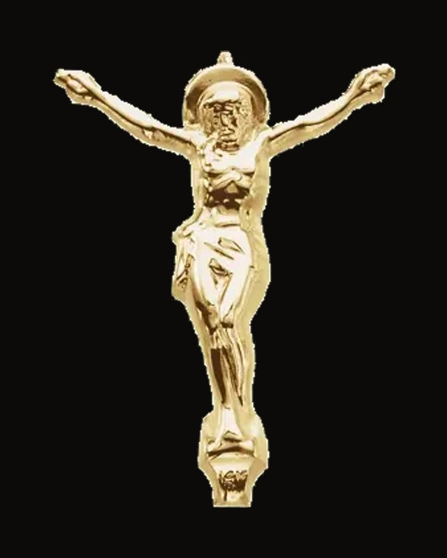 Crucifix Pendant — 14K Yellow Gold
