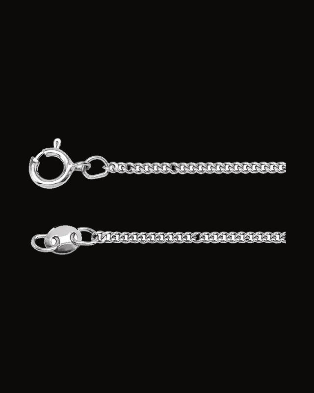 Solid Curb Chain With Spring Ring
