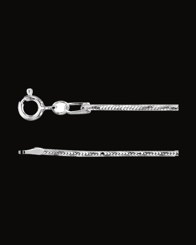 1.25 mm Diamond-Cut Snake Chain — Sterling Silver