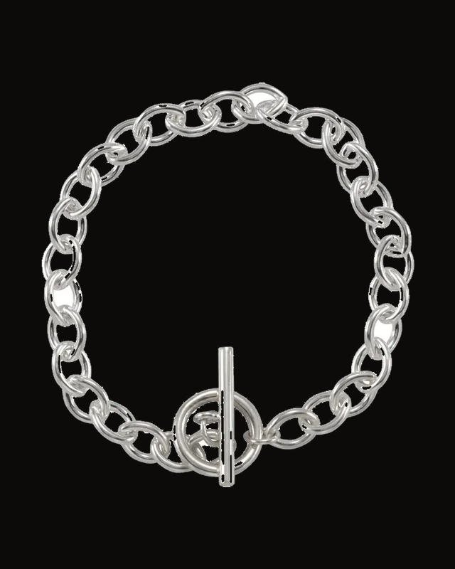 7 mm Cable Charm Bracelet