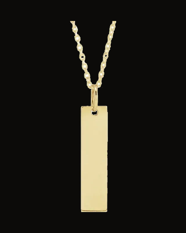 Engravable Bar Necklace or Charm/Pendant