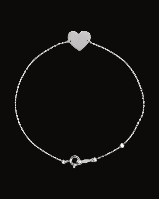 Engravable Heart-Shaped Bracelet