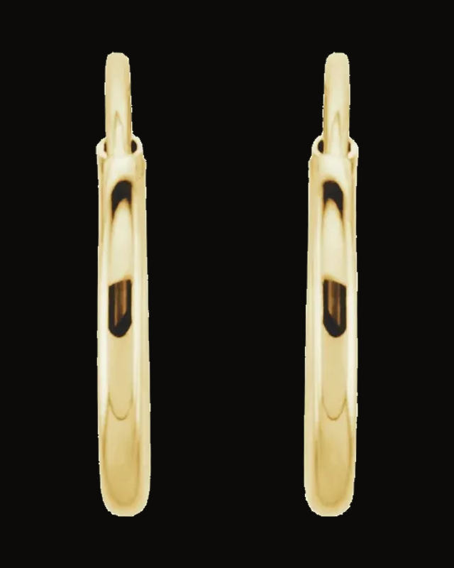 Endless Tube Hoop Earrings