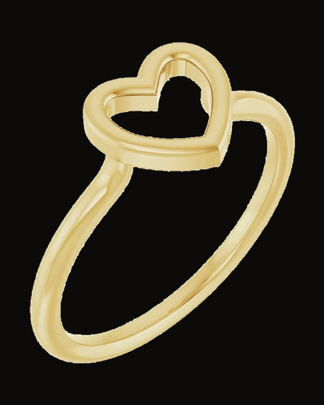 Heart Ring — 14K Yellow Gold · 1.7 mm