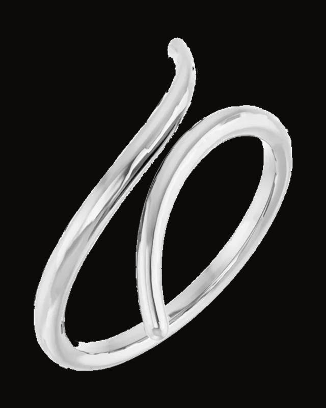 Bypass Ring — 14K White / Yellow Gold · 1.67 mm · Size 7