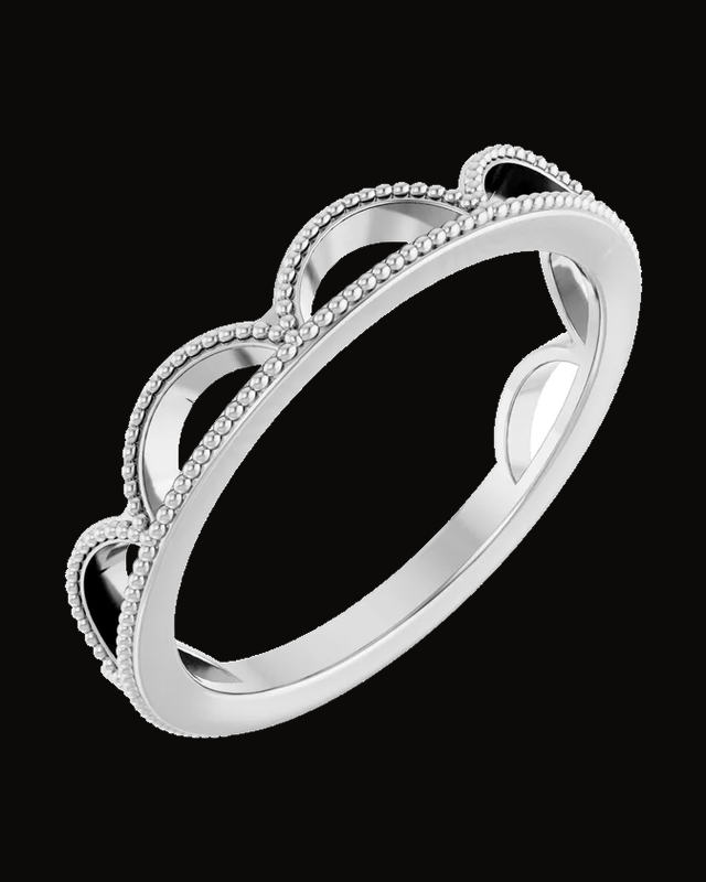 Stackable Crown Ring — Sterling Silver · 2.15 mm