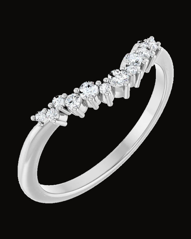1/6 CTW Lab-Grown Diamond Contour Band