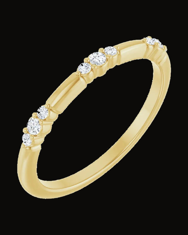 1/8 CTW Lab-Grown Diamond Stackable Ring