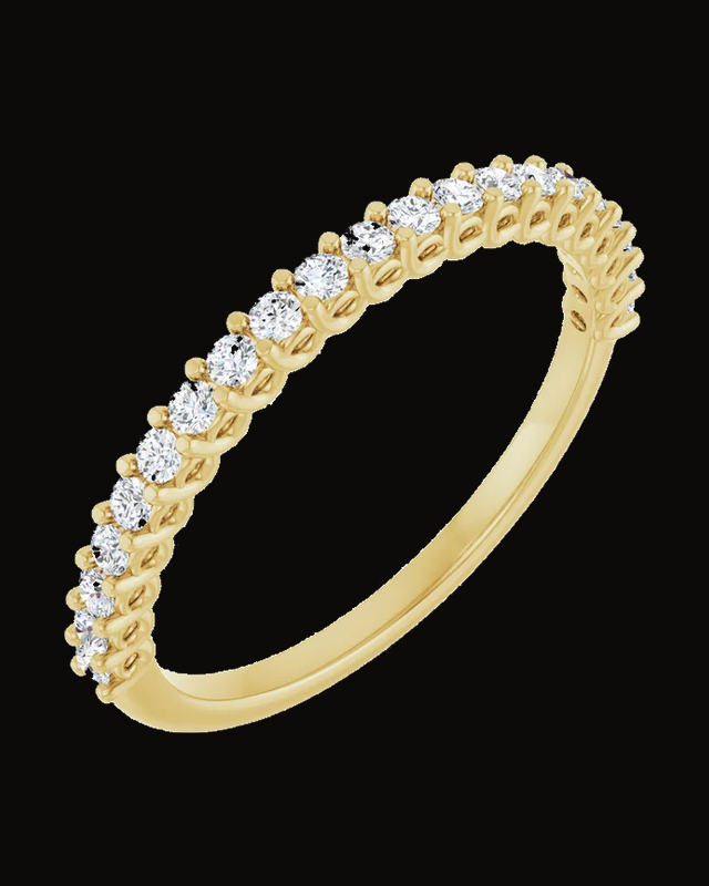 1/3 CTW Lab-Grown Diamond Anniversary Band — 14K Yellow Gold · 1.5 mm · Size 7