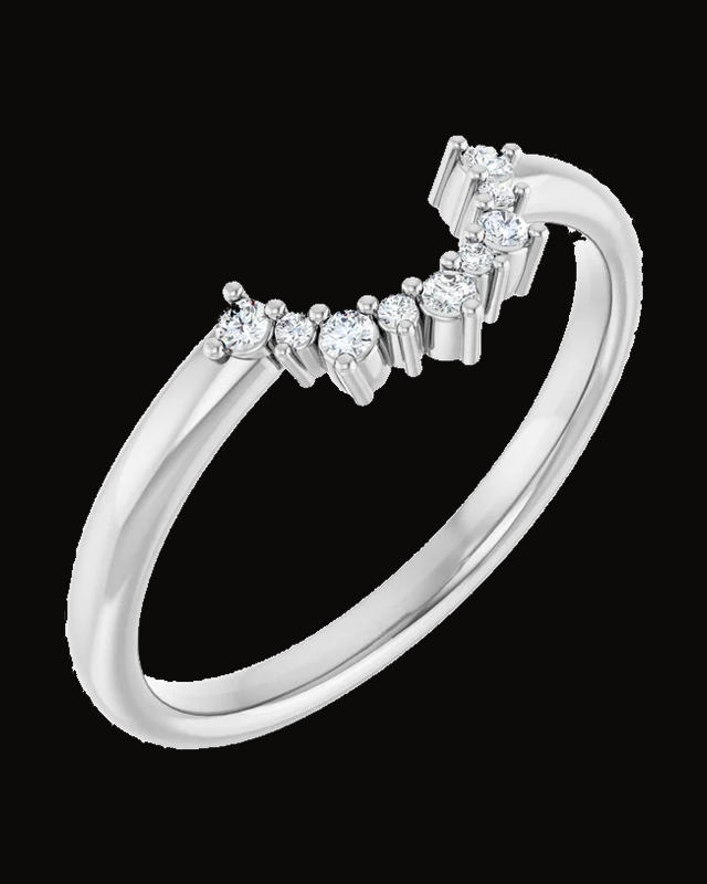 0.07 CTW Natural Diamond Contour Band