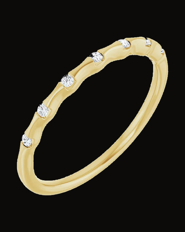 0.07 CTW Lab-Grown Diamond Stackable Ring — 0.95 mm · 1.3 mm · Size 7