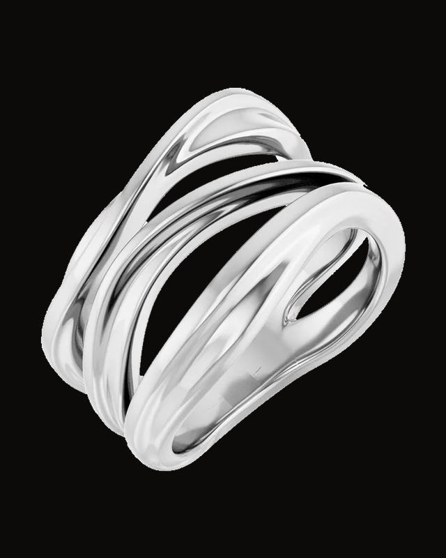 Negative Space Ring — Sterling Silver · 3.73 mm