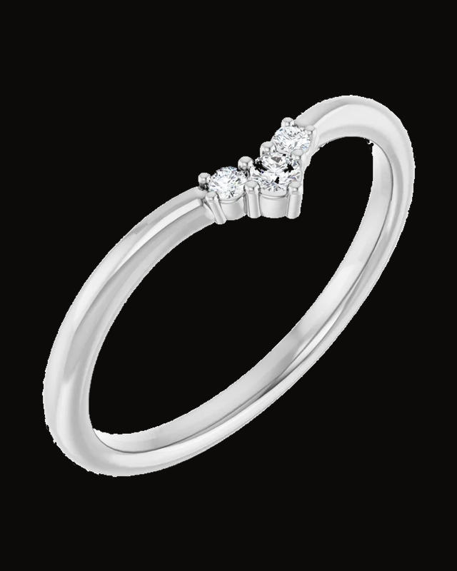 0.06 CTW Natural Diamond Contour Band
