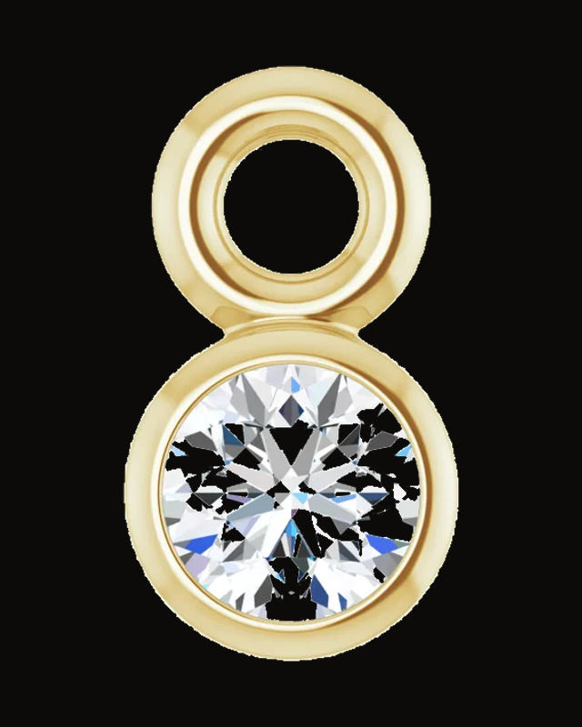 Bezel-Set Dangle