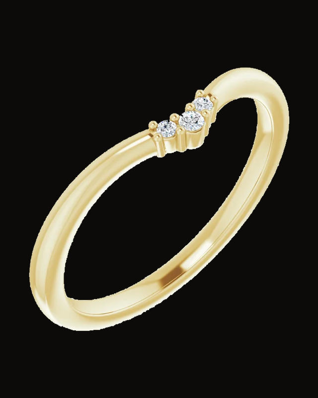 0.03 CTW Natural Diamond Matching Band — 14K Yellow Gold · 1.8 mm