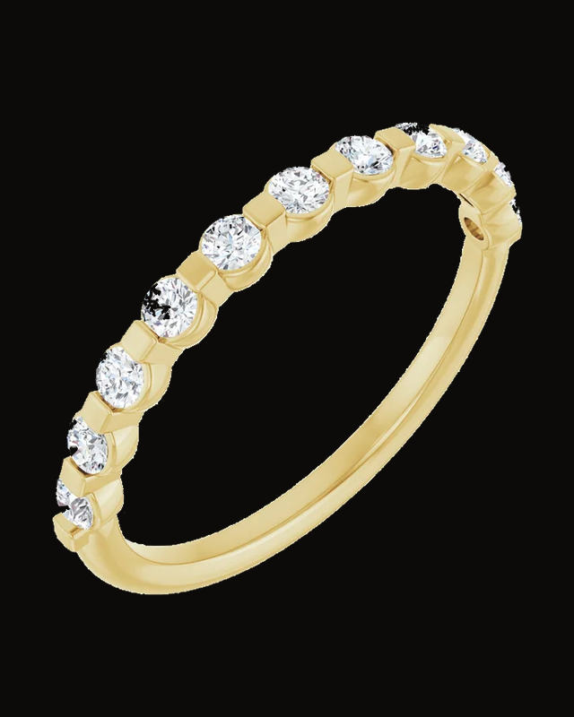 1/3 CTW Natural Diamond Anniversary Band — 14K Yellow Gold · 1.8 mm