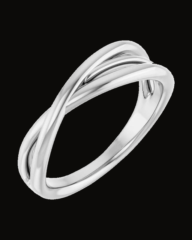 Criss-Cross Ring — Sterling Silver · 2.2 mm