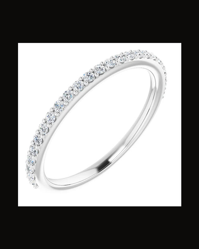 1/4 CTW Lab-Grown Diamond Band — 14K Yellow / White Gold · 1.7 mm