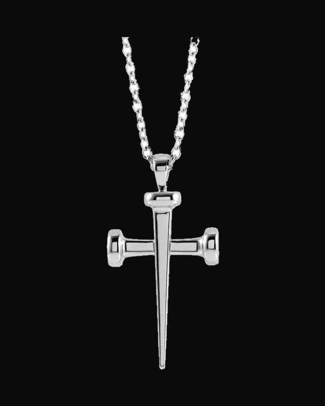 Nail Cross Necklace or Pendant