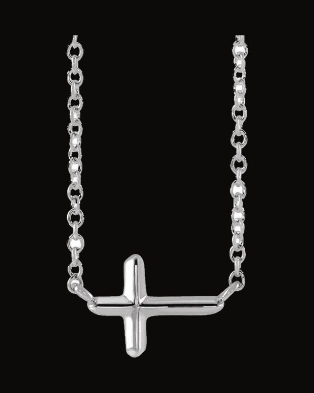 Sideways Cross Necklace or Center