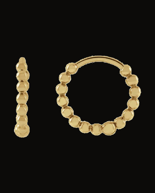 Beaded Hoop Earrings
