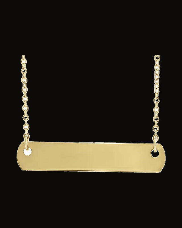 Engravable Bar Necklace