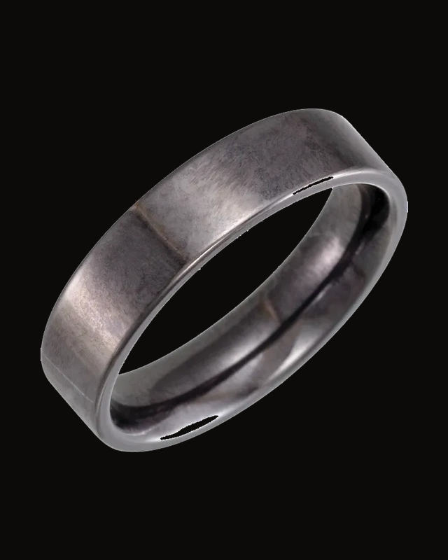 Comfort-Fit Flat Band — Tantalum