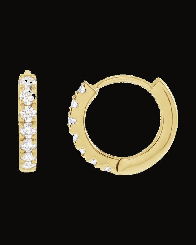 1/5 CTW Lab-Grown Diamond Hoop Earrings