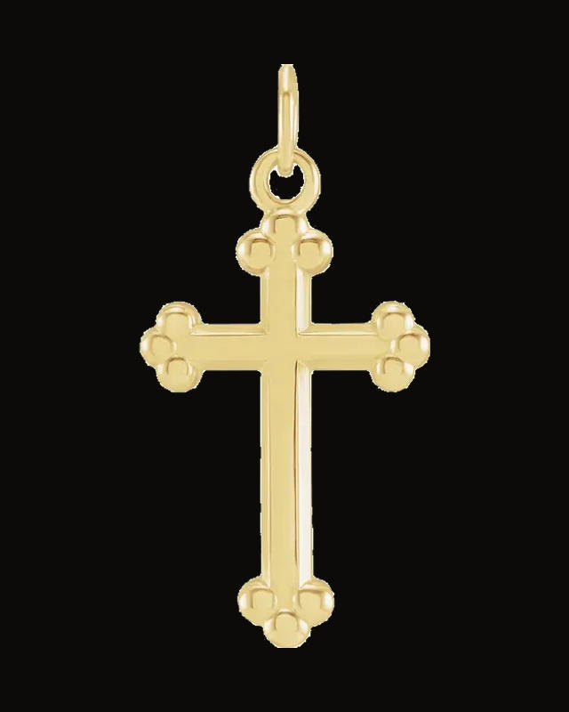 Cross Necklace or Pendant — 14K Yellow / White Gold