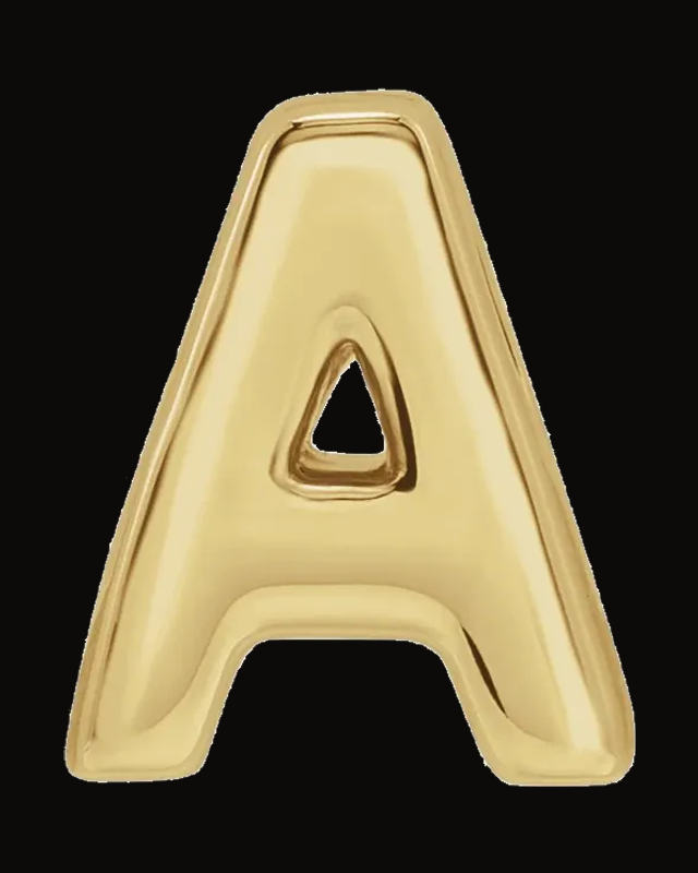Initial Slide Pendant — 14K Yellow Gold