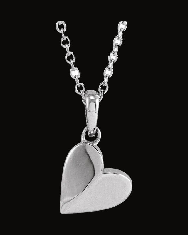 Heart Necklace or Pendant — Sterling Silver