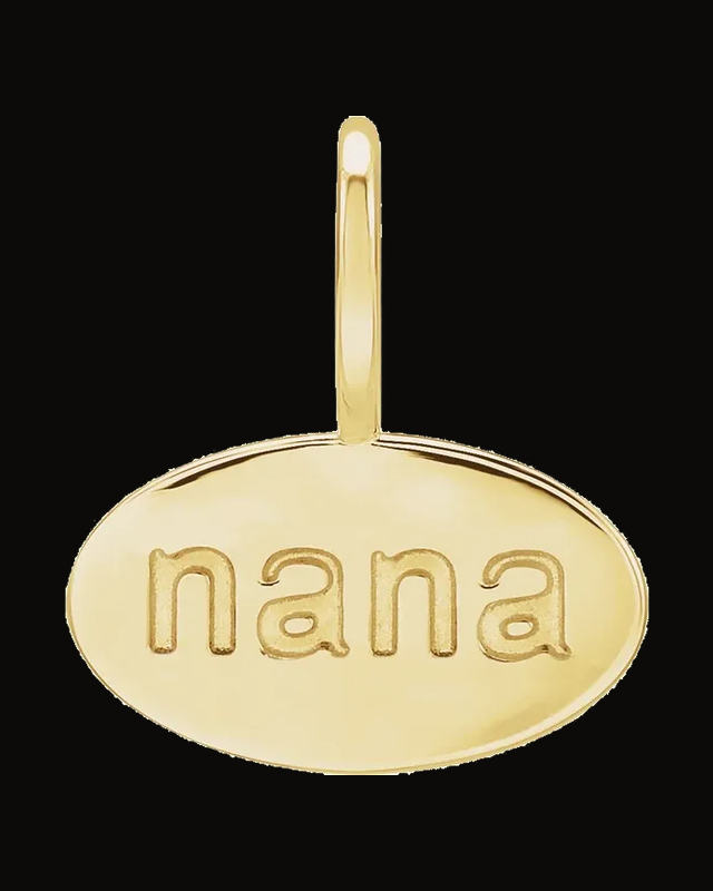 Nana Charm/Pendant — 14K Yellow Gold