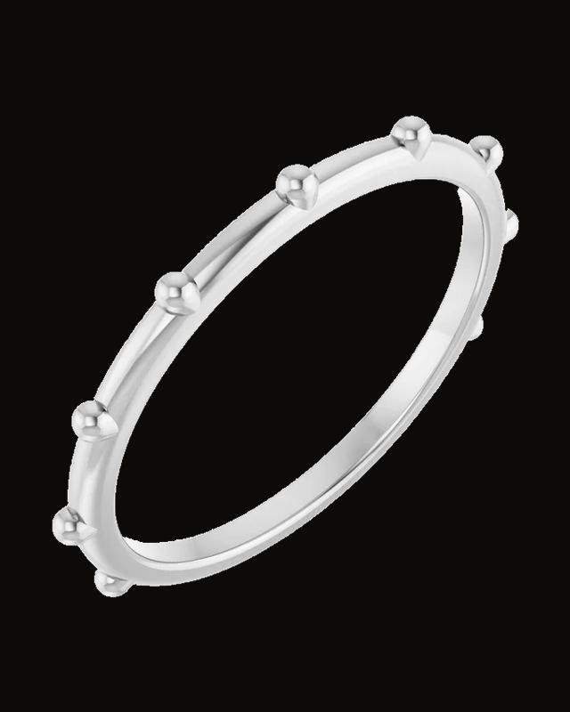 Stationed Beaded Ring