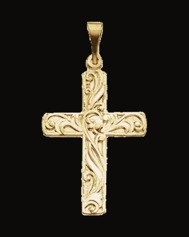 Cross Pendant — 14K Yellow Gold