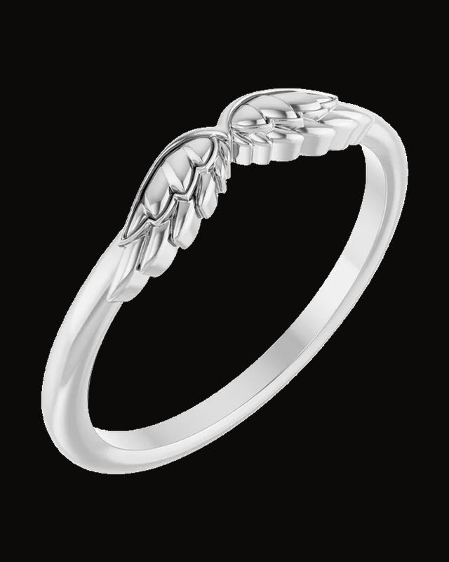 Stackable Angel Wings Ring