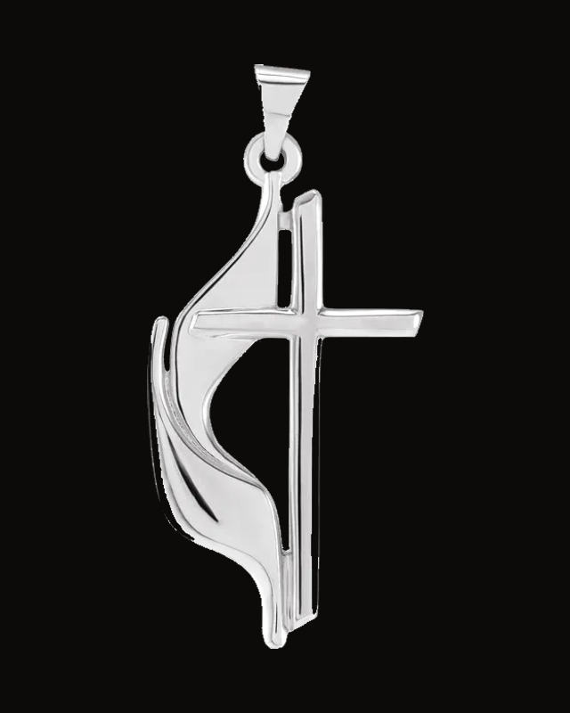 Methodist Cross Necklace or Pendant