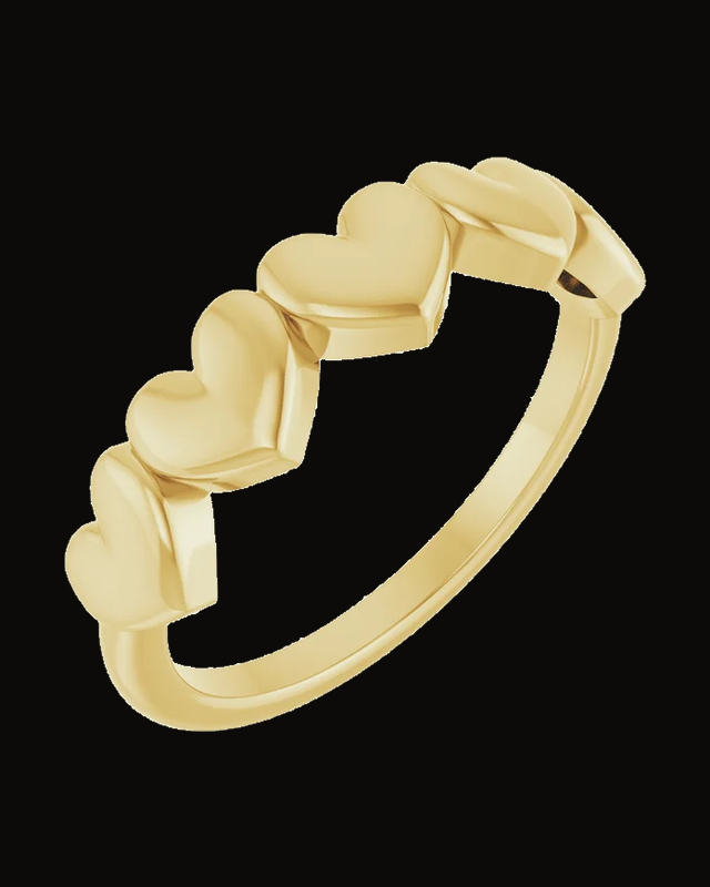 Connected Heart Ring