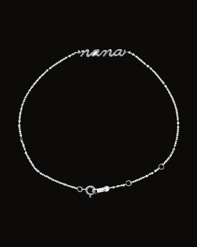 Lowercase Script Nana Bracelet — Sterling Silver