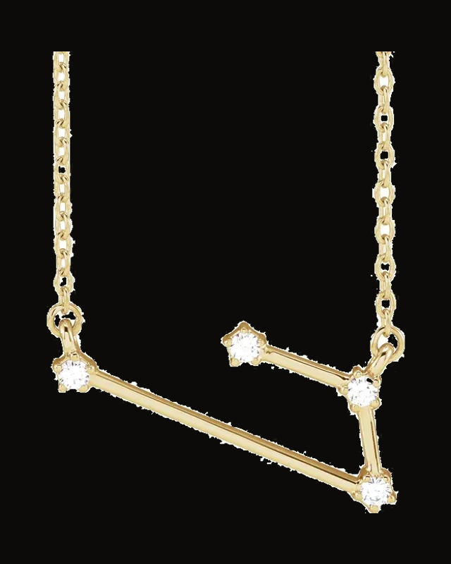 Constellation Zodiac Necklace — 14K Yellow Gold · 1.7 mm