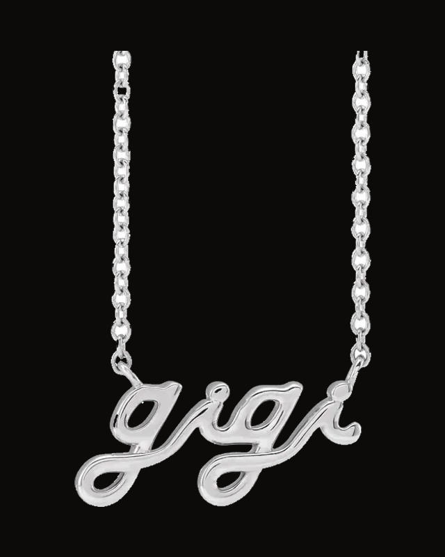 Lowercase Script Gigi Necklace