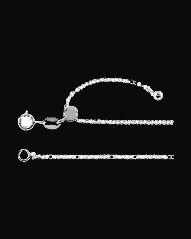 1.5 mm Adjustable Rolo Chain — Sterling Silver
