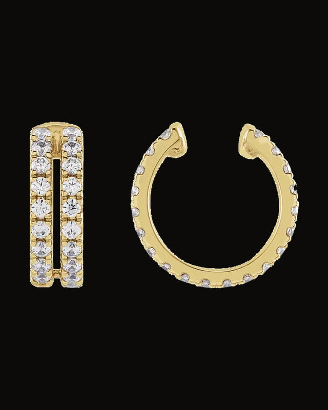 1/2 CTW Lab-Grown Diamond Cuff Earring