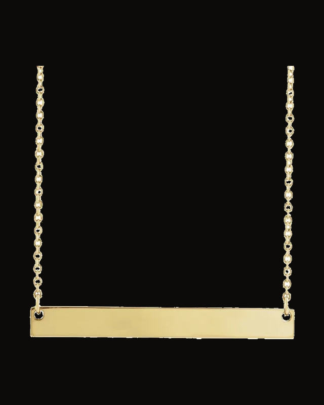 Engravable Bar Necklace